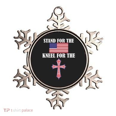 Stand For the Flag Kneel For the Cross National Anthem Ornament