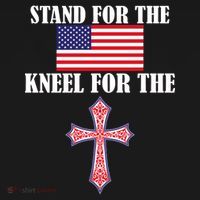 Stand For the Flag Kneel For the Cross National Anthem Ornament thumb 1