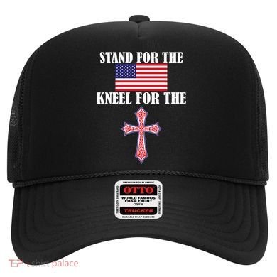 Stand For the Flag Kneel For the Cross National Anthem Hat