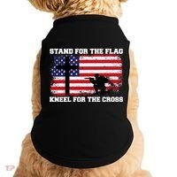 Stand For the Flag Kneel for the Cross USA Army Doggie Tank thumb 0