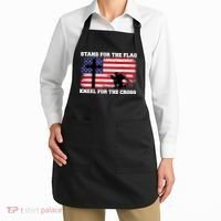 Stand For the Flag Kneel for the Cross USA Army Apron thumb 2