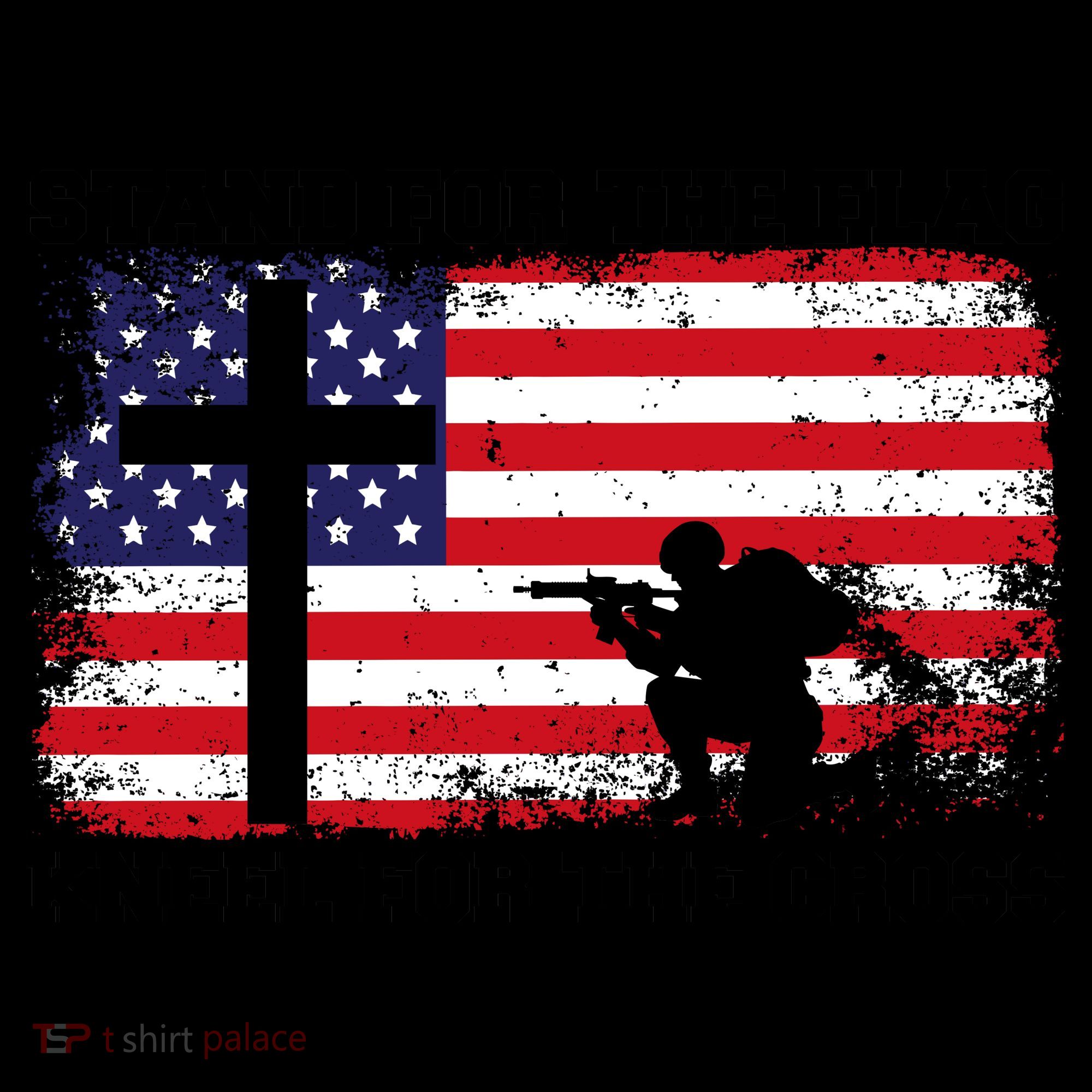 Stand For the Flag Kneel for the Cross USA Army Coffee Mug