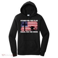 Stand For the Flag Kneel for the Cross USA Army Women's Hoodie thumb 0