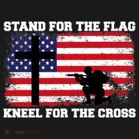 Stand For the Flag Kneel for the Cross USA Army Women's Tank Top thumb 5