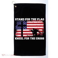 Stand For the Flag Kneel for the Cross USA Army Golf Towel thumb 0