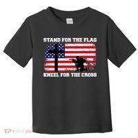 Stand For the Flag Kneel for the Cross USA Army Toddler T-Shirt thumb 0