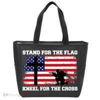 Stand For the Flag Kneel for the Cross USA Army Tote Bag thumb 0
