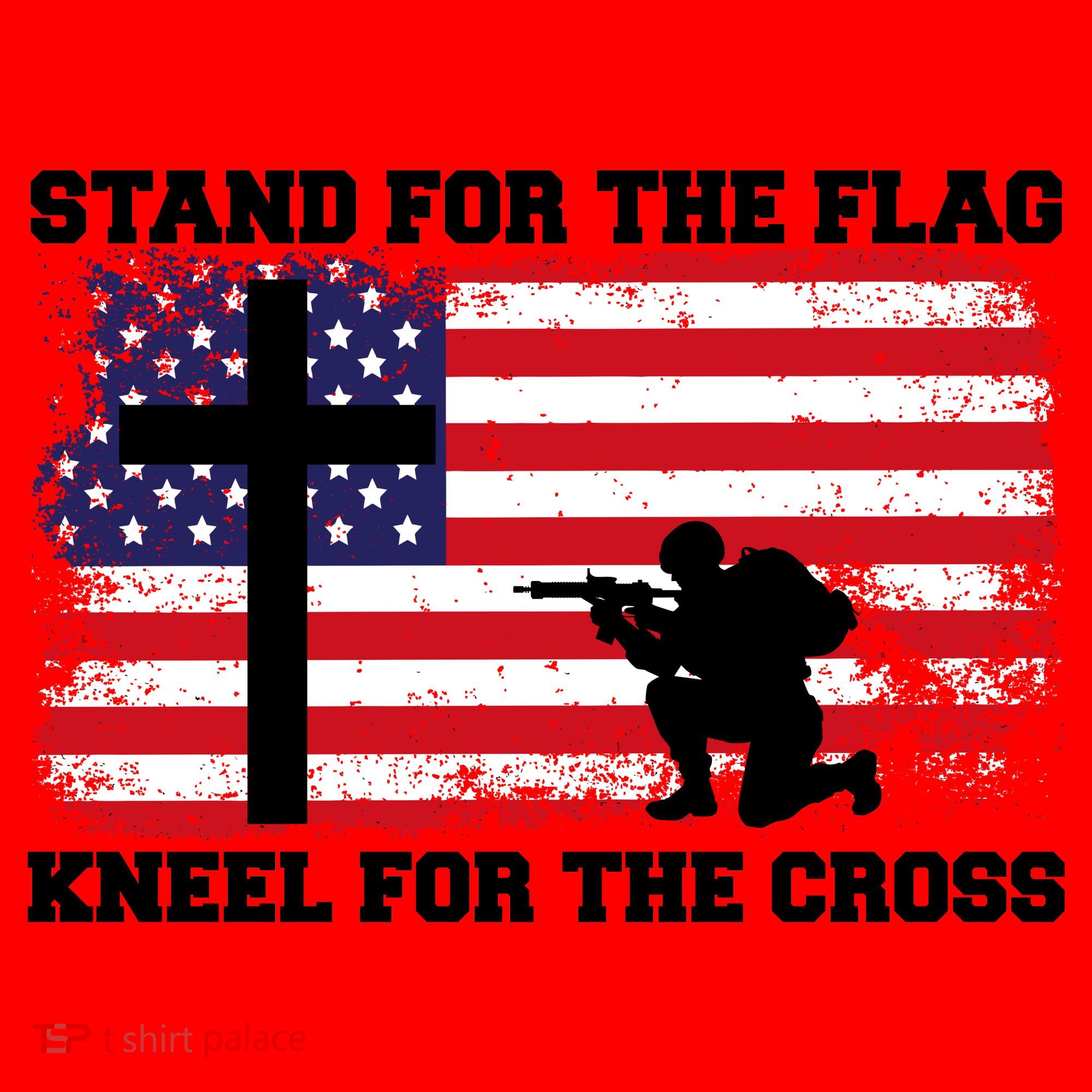 Stand For the Flag Kneel for the Cross USA Army Santa Hat