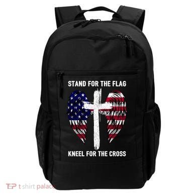 Stand For The Flag Kneel For The Cross USA Eagle Backpack