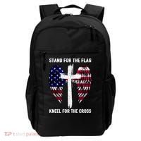 Stand For The Flag Kneel For The Cross USA Eagle Backpack thumb 0