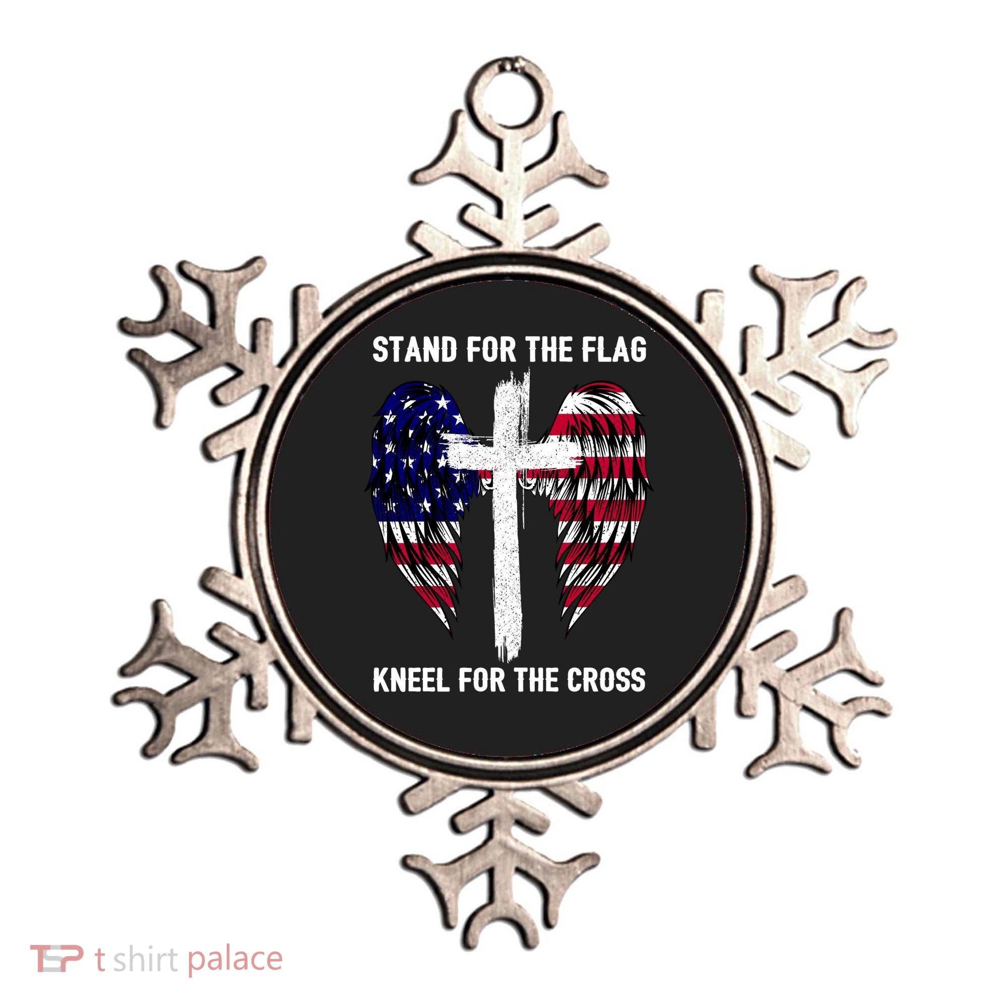 Stand For The Flag Kneel For The Cross USA Eagle Ornament