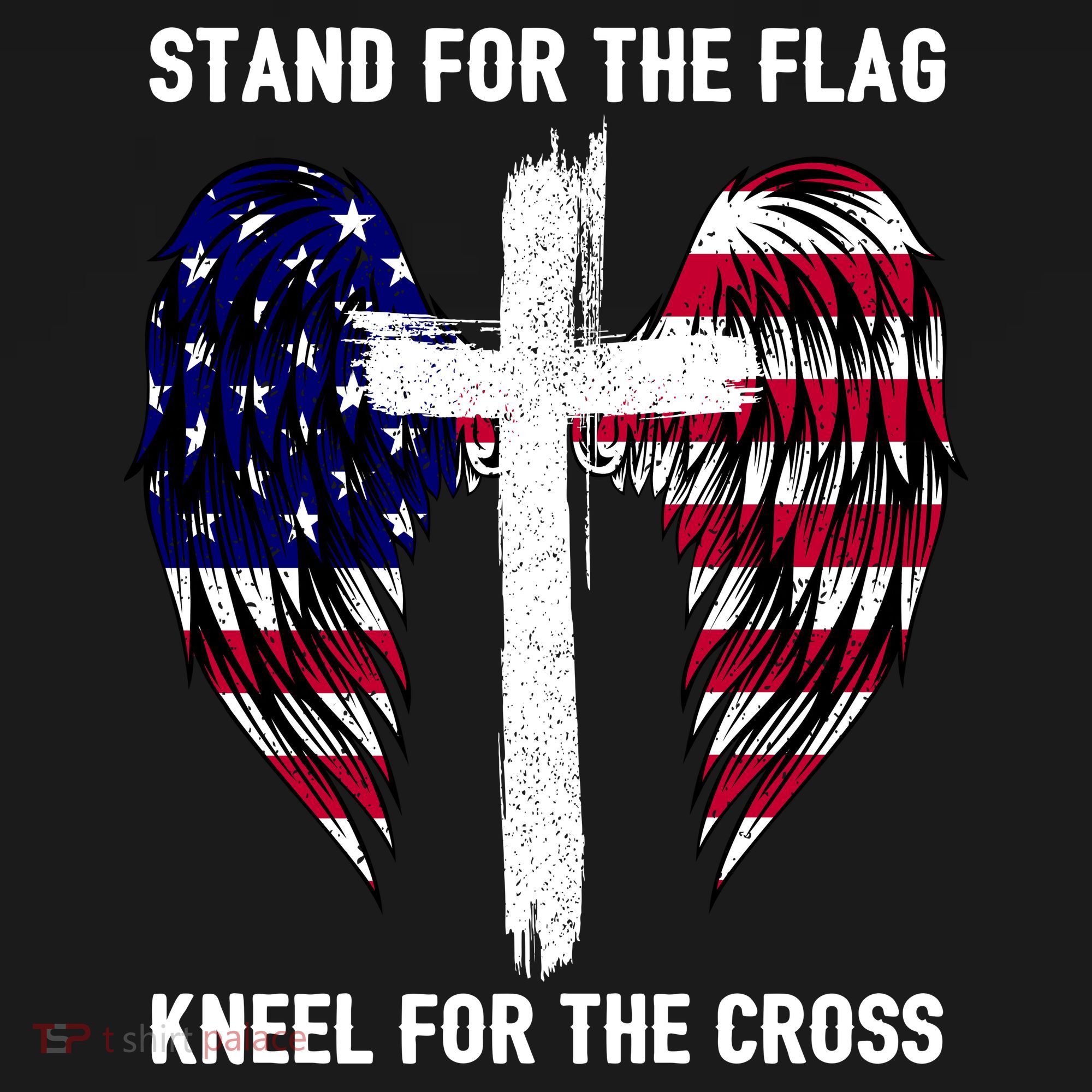 Stand For The Flag Kneel For The Cross USA Eagle Ornament