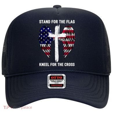 Stand For The Flag Kneel For The Cross USA Eagle Hat