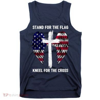 Stand For The Flag Kneel For The Cross USA Eagle Tank Top