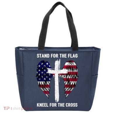 Stand For The Flag Kneel For The Cross USA Eagle Tote Bag