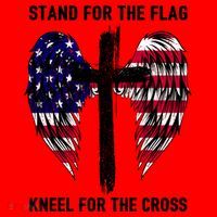 Stand For The Flag Kneel For The Cross USA Eagle Santa Hat thumb 1