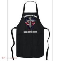 Stand For the Flag Kneel for the Cross USA Eagle Wings Apron thumb 0