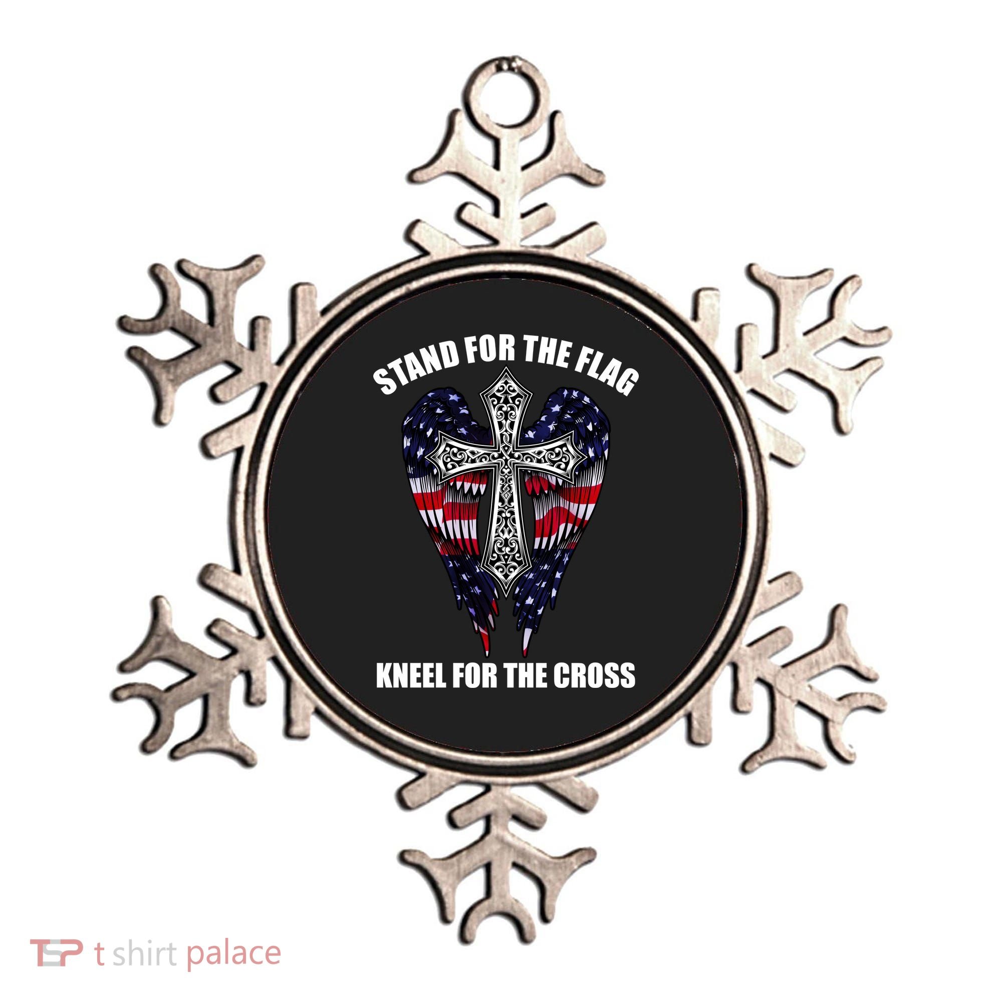 Stand For the Flag Kneel for the Cross USA Eagle Wings Ornament