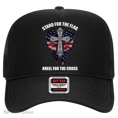 Stand For the Flag Kneel for the Cross USA Eagle Wings Hat