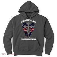Stand For the Flag Kneel for the Cross USA Eagle Wings Hoodie thumb 0