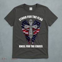 Stand For the Flag Kneel for the Cross USA Eagle Wings T-Shirt thumb 5
