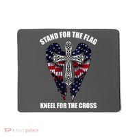 Stand For the Flag Kneel for the Cross USA Eagle Wings Mousepad thumb 0