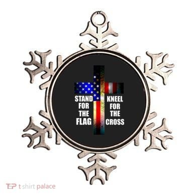 Stand For the Flag Kneel for the Cross USA FLAG Ornament