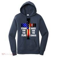 Stand For the Flag Kneel for the Cross USA FLAG Women's Hoodie thumb 0