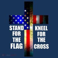 Stand For the Flag Kneel for the Cross USA FLAG Women's Tank Top thumb 5