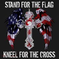 Stand For The Flag Kneel For The Cross USA National Anthem Women's Tank Top thumb 5