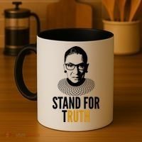 Stand For Truth Quote Ruth Bader Ginsburg Tribute Coffee Mug thumb 4