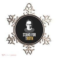 Stand For Truth Quote Ruth Bader Ginsburg Tribute Ornament thumb 0