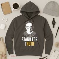 Stand For Truth Quote Ruth Bader Ginsburg Tribute Hoodie thumb 3