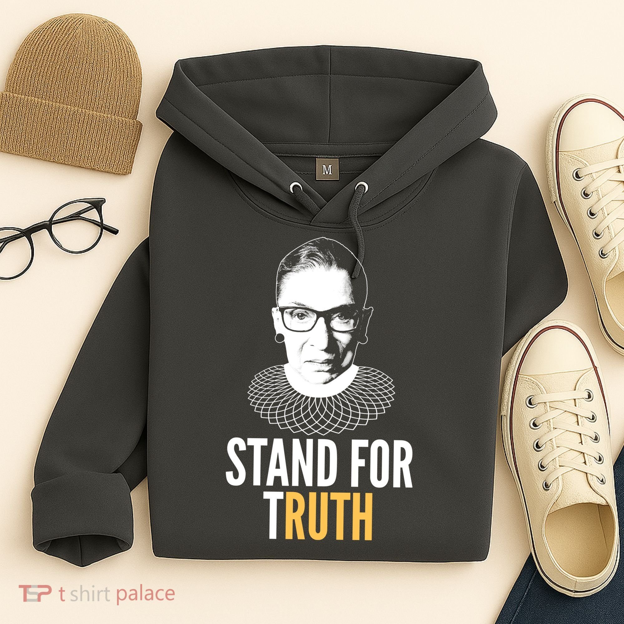 Stand For Truth Quote Ruth Bader Ginsburg Tribute Hoodie