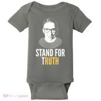 Stand For Truth Quote Ruth Bader Ginsburg Tribute Baby Bodysuit thumb 0