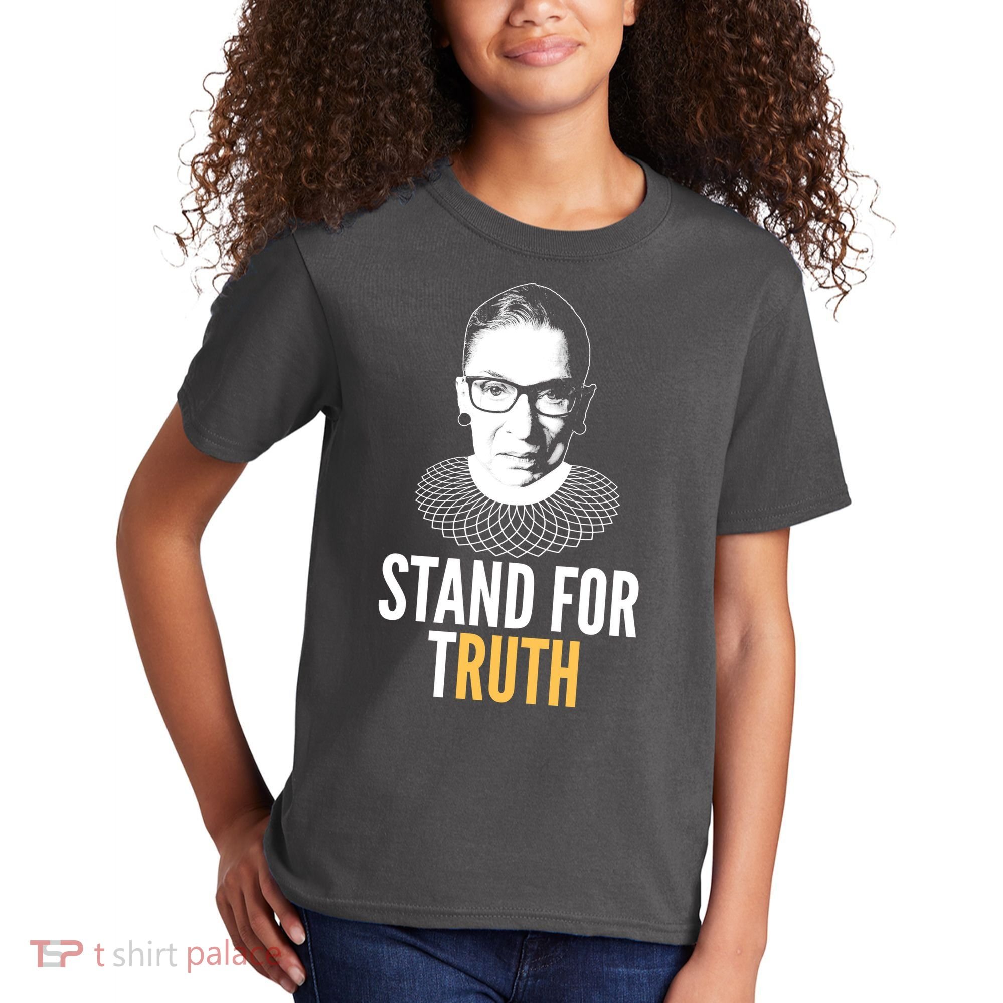 Stand For Truth Quote Ruth Bader Ginsburg Tribute Kids T-Shirt