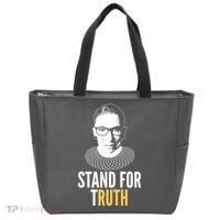 Stand For Truth Quote Ruth Bader Ginsburg Tribute Tote Bag thumb 0