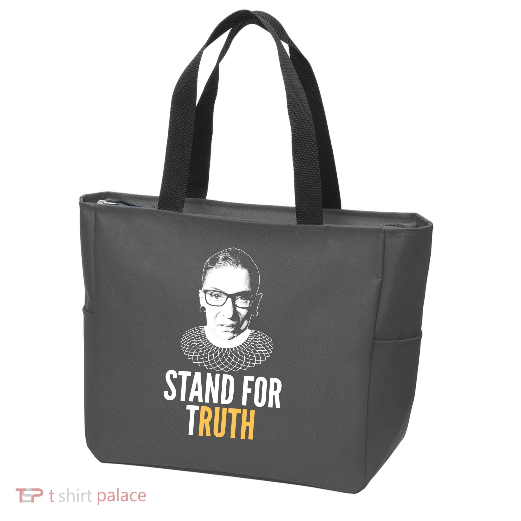 Stand For Truth Quote Ruth Bader Ginsburg Tribute Tote Bag