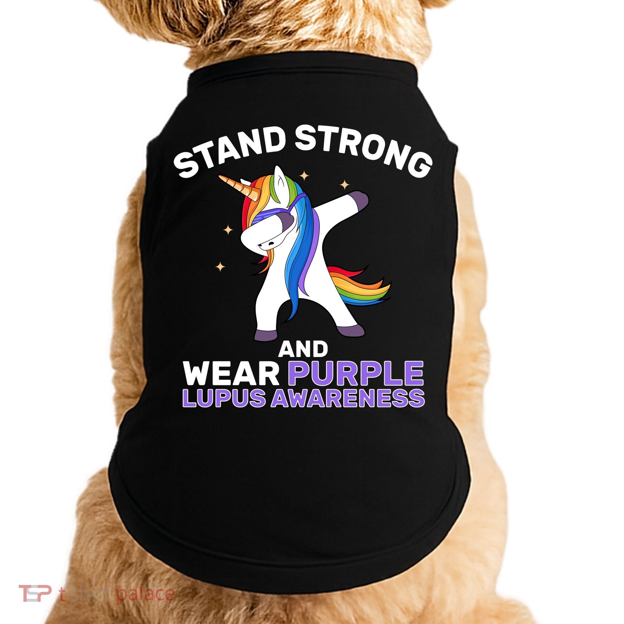 Stand Strong Wear Purple Lupus Awareness Doggie Tank