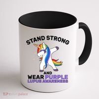 Stand Strong Wear Purple Lupus Awareness Coffee Mug thumb 1