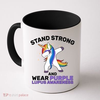 Stand Strong Wear Purple Lupus Awareness Coffee Mug