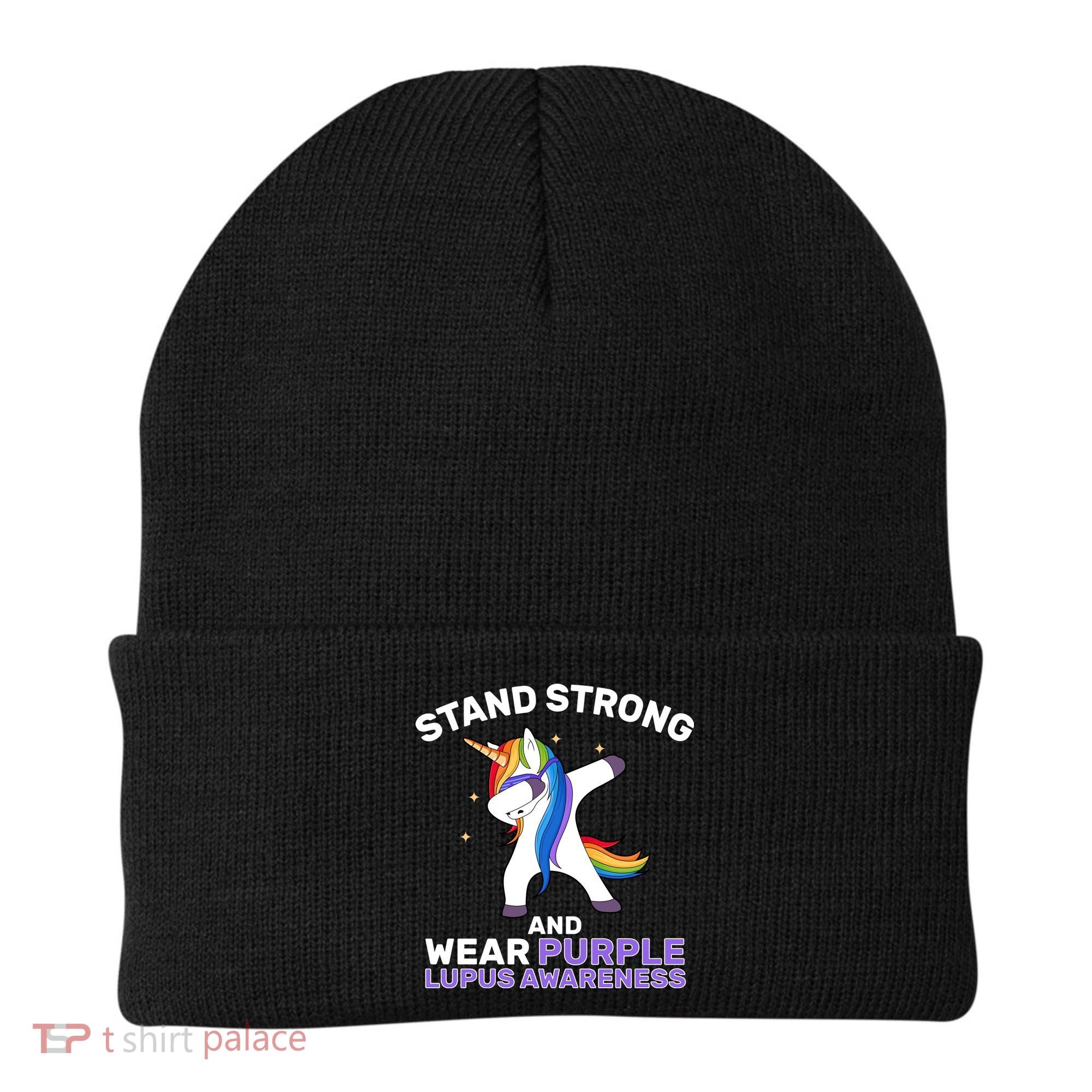 Stand Strong Wear Purple Lupus Awareness Beanie