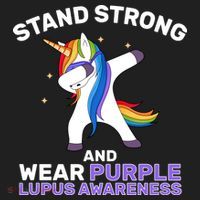 Stand Strong Wear Purple Lupus Awareness Beanie thumb 2