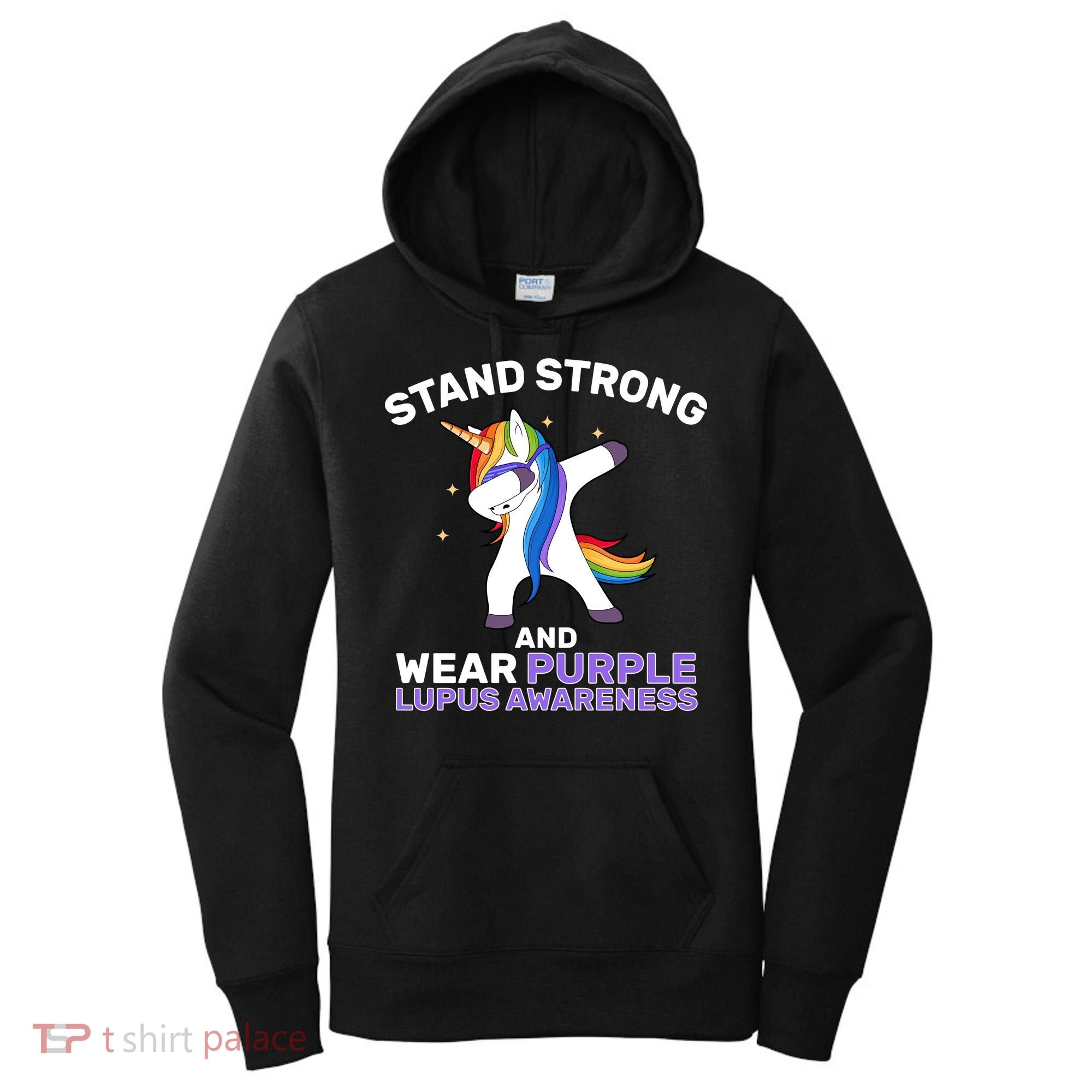 Stand Strong Wear Purple Lupus Awareness Women's Hoodie