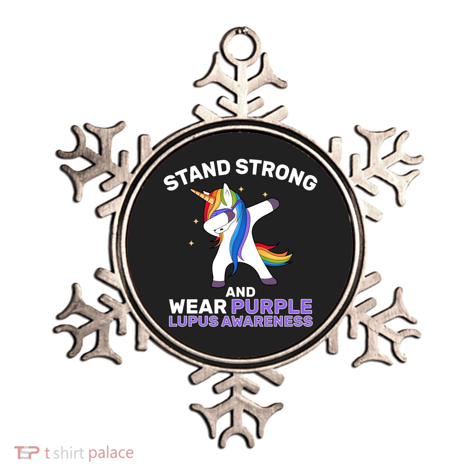 Stand Strong Wear Purple Lupus Awareness Ornament