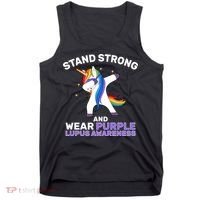 Stand Strong Wear Purple Lupus Awareness Tank Top thumb 0