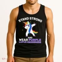 Stand Strong Wear Purple Lupus Awareness Tank Top thumb 3