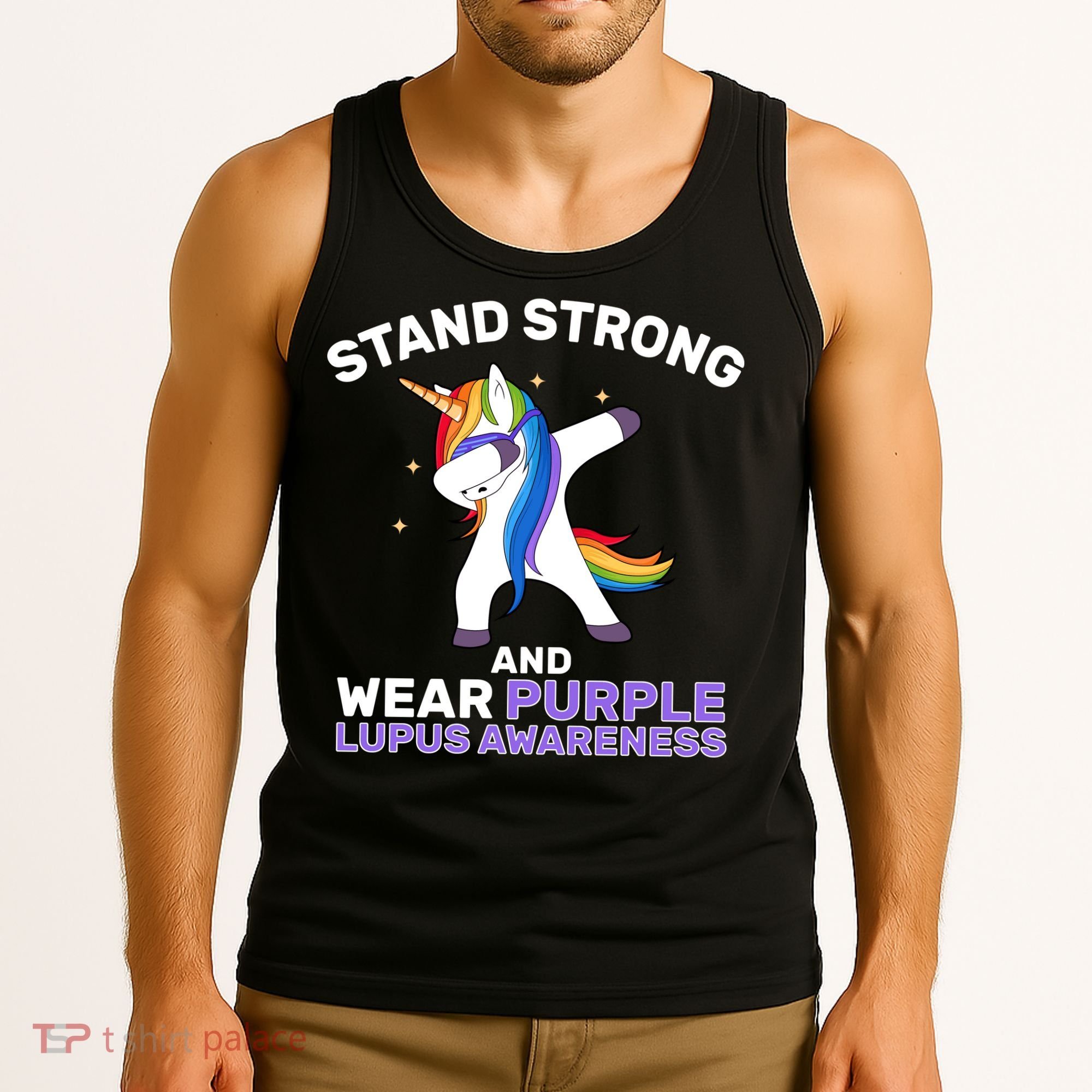 Stand Strong Wear Purple Lupus Awareness Tank Top