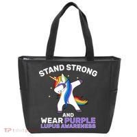 Stand Strong Wear Purple Lupus Awareness Tote Bag thumb 0