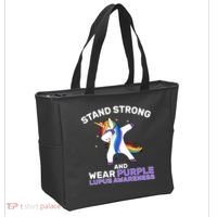 Stand Strong Wear Purple Lupus Awareness Tote Bag thumb 2